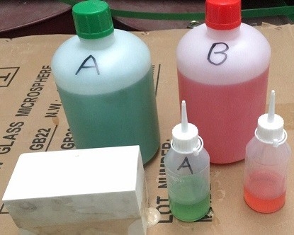 Yüksek Mukavemetli Hızlı Epoksi Reçine Modelleme Yeşil Yapıştırıcı 2kg Set Paket